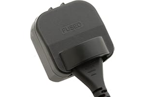 POWERCONNECTIONS - Schuko Non-Earthed Converter Plug - 5amp - Black