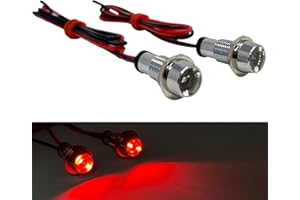 Alchemy Parts LED Red Light tail light or number plate Screws for Motorcycle Motorbike Scooter Trike marker lights