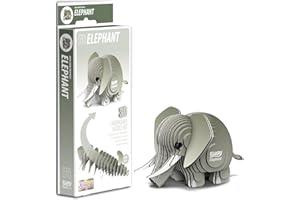 EUGY 3D Elephant Model Craft Kit,
