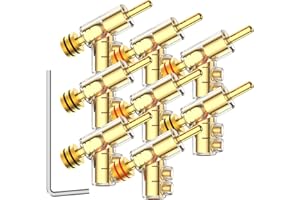 Tertullus 8 sztuk wtyków bananowych pozłacanych wtyków głośnikowych do kabli głośnikowych