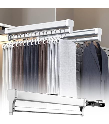 2 Pièces Tringle Penderie Extensible 300 mm - Tringle Vetement Extensible Fabriqué en Acier Approprié pour Divers Types Armoire - Garantie de 10 Ans - MONTERAL