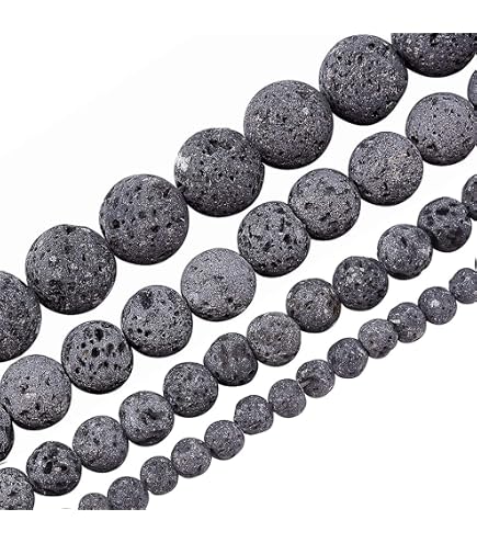 50 Stück Natürliche Bunte Lava-Perlen, 8 Mm – Für ätherische Öle, DIY Schmuck & Meditation