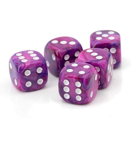 Produktbild von 50 Stück 16 Mm Würfel Set 6-Seitig,Würfel Set Für Tenzi, Sechsseitige Standardwürfel Mit Schwarzen Punkten Für Brettspiele Würfelspiele Tischspiele (50 Stück Mondlicht-Coin Arrondi