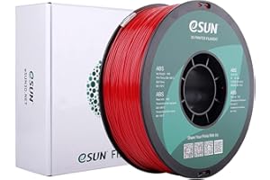 eSUN ABS+ Filament 1.75mm, Filament do drukarek 3D ABS Plus, Dokładność wymiarowa +/- 0.05mm, Szpula 1KG (2.2 LBS) Filament do drukarek 3D, Czerwony Wóz Strażacki