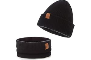 AHAHA Berretta Neonati Morbido Cappello e Sciarpa Bambino Caldo Berretto Bambino Invernale Buona Elasticità Cappello Bimbo