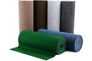 FLOORDIREKT Tappeto per prato colorato | tappeto da balcone | robusto e resistente alle intemperie | tappeto in erba artificiale per terrazzo, balcone | tappeto per esterni (antracite, 67 x 100 cm)