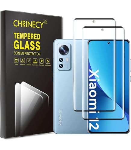 Foebxxs Pellicola Protettiva per Xiaomi 12 / Xiaomi 12X / Xiaomi 12S, Piena Copertura PET Film, Compatibile con Cover, Anti Graffio, HD Chiaro, Nessuna Bolle, Pacco da 2