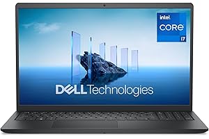 Dell 15 Laptop DC15250 15.6" FHD (1920 x 1080) 120Hz, Intel Core i7-1355U Processor, Intel UHD Graphics, 16GB DDR4 RAM, 512GB SSD, Windows 11 Home - Carbon Black