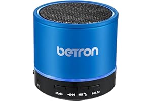 Betron KBS08 Bluetooth Speaker, Wireless, Portable, Mini, Blue