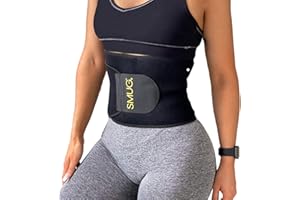 SMUG Fitness Taillentrainer für Frauen | Bauchweggürtel Damen | Waist Trainer Corset für Damen | Schweißabtransportierendes Material | Abnehmen nach Schwangerschaft | Mit Telefonhalterung