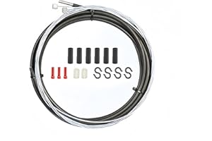 ICREOPRO Iceropro Universal Bike Cable Kit Brake & Shift Cable Set for Road/Mountain BikesNon-Oil Housing, Includes Ferrules,End CapsS-Hooks (MTB)