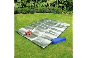 FENGSHENG-SHOP Ground Mat Camping Aluminum Sleeping Foam Mat Insulating Thermal Waterproof Mat Foldable Double-sided Tent Pad Ultralight Floor Mat of Aluminum Foil