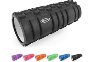 ActiveForever Foam Roller Rullo di Schiuma EVA,Trigger Point Rullo Massaggiante,Rullo in Schiuma per il Massaggio Profondo Dei Tessuti,Sei Colori per La Selezione