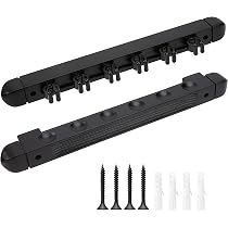 Support Mural Queue De Billard En Bois - 6 Clips De Fixation Pour Salle De Jeu Ou Club