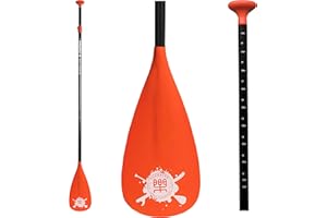 FunWater SUP Paddles - Adjustable Stand Up Paddle 3 Piece or 4 Piece Floating Alloy Portable Paddle Board Paddles - Lightweight & Floating oars - Durable and Packable - Efficient Padding