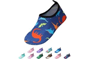 EDOTON Badeschuhe Kinder MädchenSchwimmschuhe Wasserschuhe Strandschuhe Aquaschuhe Sommer Schwimmschuhe Strandschuhe Leichte Barfußschuhe Schnell Trockene Surfschuhe