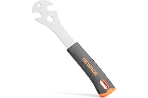 GEWAGE Llave de Pedal, 15mm Llave de Pedal de Bicicleta con Mango Extra Largo, Herramienta de reparación de Bicicletas para Quitar y reemplazar los Pedales de Bicicleta.