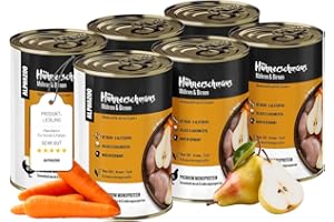 alphazoo Karma dla psów mokra, 6 x 400 g, mokra karma premium dla psów, bez zbóż i o dużej zawartości mięsa, uczta dla dorosłych bez zbóż i cukru, dorosłe psy i szczenięta