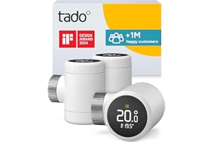 tado° Termostat grzejnikowy Inteligentny termostat grzejnikowy | Sterowanie ogrzewaniem za pomocą aplikacji i inteligentnego głośnika, oszczędność energii i kosztów