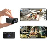 4K Mini Hidden Spy Camera 3 Modes: WiFi/Hotspot/No WiFi | Mini Surveillance Camera with Night Motion Detection 7 Hours Batter