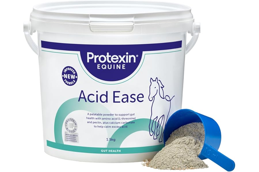 Protexin Equine Acid Ease, 1.5Kg, Daily Gut Support for Horses and Weaned Foals Prone to Gastric Sensitivity
