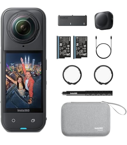 Insta360 X3 Con Juego De Calcoanías Oficiales Cáara De Acción 360 Ipereable Con Sensores De