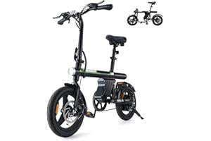 ‎FINBIKE Finbike E Bike Klapprad,14 Zoll Elektrofahrrad 7.8Ah Akku,250W Kompakt Elektrofahrräder mit 3H Schnellladung,3 Fahrmodi,3 Geschwindigkeitsmodi,Reichweite MAX 45km,Electric Bike für Herren und Damen