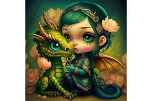 LONMO ART Dragon Diamond Painting Kits for Adults-5D DIY Full Drill Dragon Diamond Art for Home Wall Decor(14x14inch)