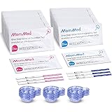 MOMMED Test di ovulazione e gravidanza, test di fertilità per LH e HCG per donne, include 20 test di gravidanza, 60 test di o