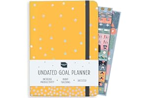 Boxclever Press Undated A5 Goal Planner. Diary Planner to Live Your Best Life. Luxury Life Planner with Weekly Planner Pages, Vision Board & More. Goal Inspired Journals for Women (Sunshine)