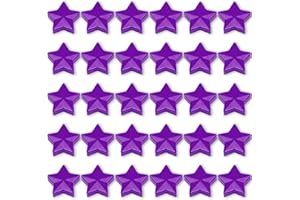 ZDZBLX Strong Fridge Magnets – 30 Pcs Small Heavy Duty Magnets for Whiteboard Crafts, Map & Notice Board – Mini Cute Star Magnets for Adults – Tiny Decorative Magnet for Kitchen Office School (Purple)