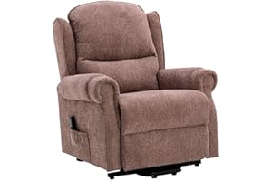Morris Living Winchester Dual Motor Riser Recliner Mobility Chair in Mink Brushstroke Fabric