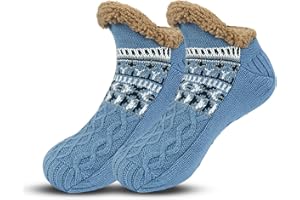 Blumacht Kapcie męskie puszyste skarpety zimowe przytulne ciepłe miękkie grube wygodne skarpety