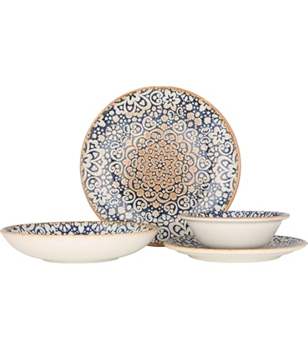 Set De Vaisselle Bonna (Medium) - Aqua - 24 Pièces - 6