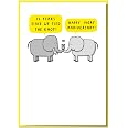 Glückwunschkarte Zum 14. Hochzeitstag – ‚14 Years Since We Tied The Knot!‘, 120x170 Mm, Mit Umschlag