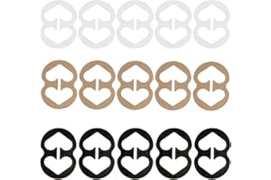 KJZEEX 15 Pcs Bra Strap Clips Anti-Slip Buckles Conceal Straps for Back for Women Adjustable Conceal Bra Straps Conceal Racerback