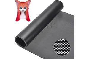 NBEADS Malla de Plástico para Ojos de Fursuit, Láminas de Malla de PVC Imprimibles de 1.5mx30cm para Disfraces Peludos, Juegos de rol, Trajes de Piel, Agujero: 0.5mm