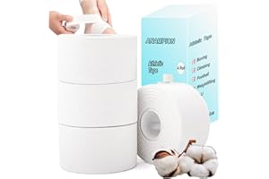 ANAMPION 4 Rollen Sporttape Weiß 3,8cmx10m Tape Sport Reißbares Unelastisches Hypoallergenes Tapes Medizinische Klebebänder für Fußball Volleyball Klettern