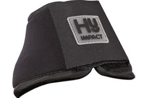 BATTLES HyIMPACT Pony/Horse Neoprene Over Reach Boots - Black