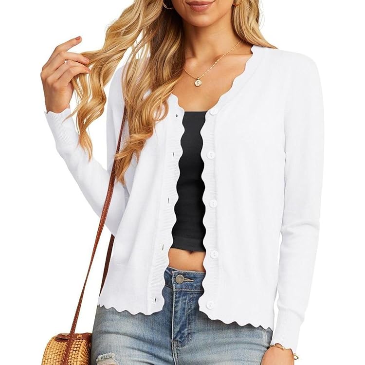 GRACE KARIN Gebreid vest dames zomer, V-hals 3/4 mouwen cardigan dames lichte, elegante blazer vrije tijd staande bolero, abrikoos, S