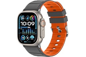 Tasikar Bransoletka kompatybilna z Apple Watch 49mm 46mm 45 mm 44 mm 42 mm męska i damska oddychająca silikonowa bransoletka kompatybilna z Apple Watch Ultra SE Series 10 9 8 7 6 5 4 3 2 1