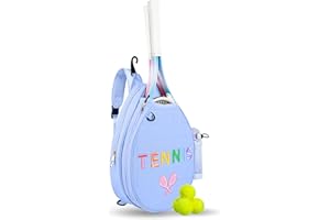 NZNDB Tennis Bags for Women Girl, Tennis Sling Crossbody Backpack, Water Resistant Tennis Bag for Pickleball, Tennis, Racketball