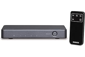 Marmitek Connect 620 UHD 2.0 - commutateur HDMI - switch HDMI - 4 entrées / 1 sortie - HDMI 2.0 - 4K60 (4: 4: 4) - Ultra HD - 3840x2160 - HDCP 2.2 - commutateur automatique