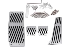 Ebtools pour repose pied e46 pour clip de garniture e46 Pédale de pied de voiture, 4 pièces de transmission manuelle de voiture embrayage de frein repose-pied de pédale de