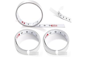 YIXISI 3 Stücke 1m Selbstklebendes Maßband, Metrisch Zum Aufkleben, Links Nach Rechts, für T-Schienen-Fräser Tischsäge, Holzbearbeitungswerkzeug, Weiß