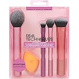 Real Techniques Set di Pennelli Everyday Essentials Plus con Spugnetta Miracle Complexion n Omaggio, Esclusiva Amazon - 200 g
