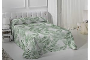 VIALMAN Colcha Bouti Ligera Sofia 30 para Cama de Matrimonio de 150 cm | Colcha Cama 150 | Tamaño Colcha 250x270 cm, Color Verde