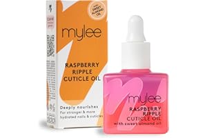 Mylee Raspberry Ripple Cuticle Oil 10ml – Nourishing Bi-Phase Formula with Sweet Almond, Macadamia & Jojoba Oils – Hydrates & Restores Nails – Vegan & Cruelty-Free