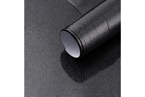 ARTHOME WALL DECOR Arthome vinilo adhesivo muebles Brillante Negro, 40cmx310cm Papel Pintado Autoadhesivo Impermeable, Contacto Papel Decorativo para Muebles, Encimera, Cocina, Revestimiento de Estantes