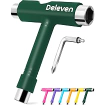 Kit Outil Skate Tout-en-un TYSM-CC – Clé En T, Tournevis Cruciforme, 8 Roulements, Vis, Pour Skate, Longboard, Trottinette